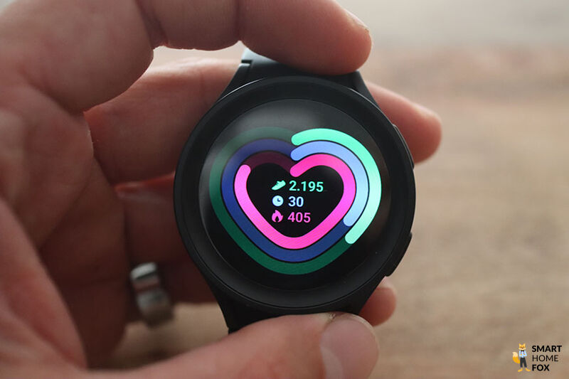 You can see the record of daily activity on a smartwatch.